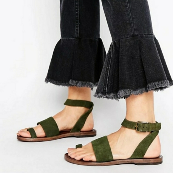 Free People Shoes - Free People Torrence Aloe green sandals